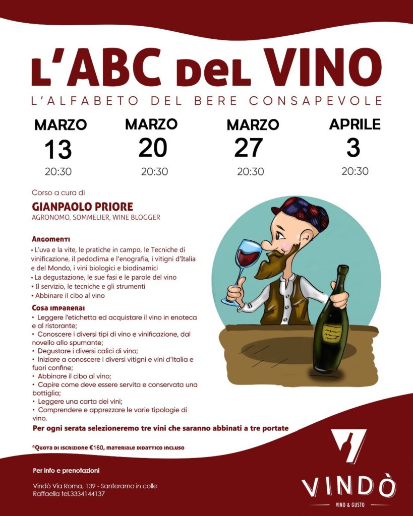 ABC del Vino - Vindò, dal 13 Marzo 2023